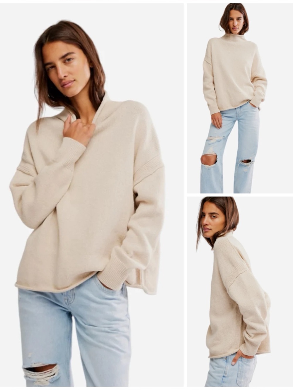𝓯𝓹 Free People ~ We The Free Torres Roll Neck Sweater